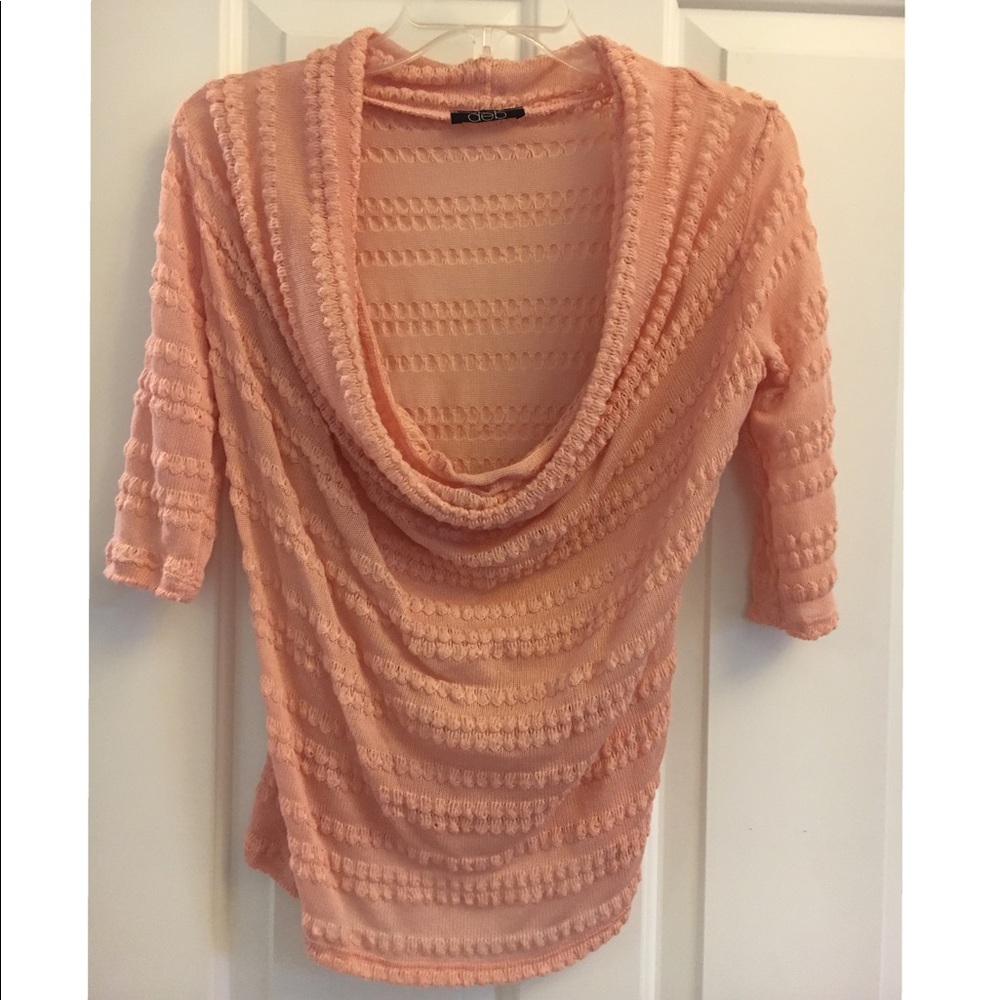 Coral knot scoop neck top